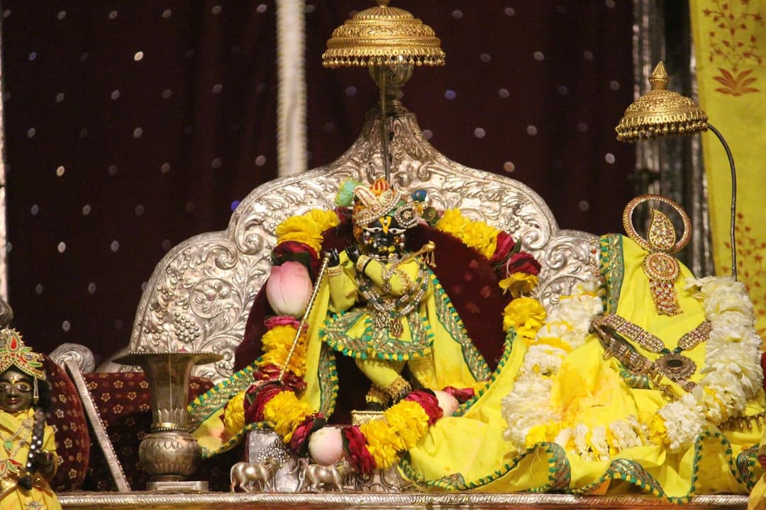 Radha Raman Temple at Night